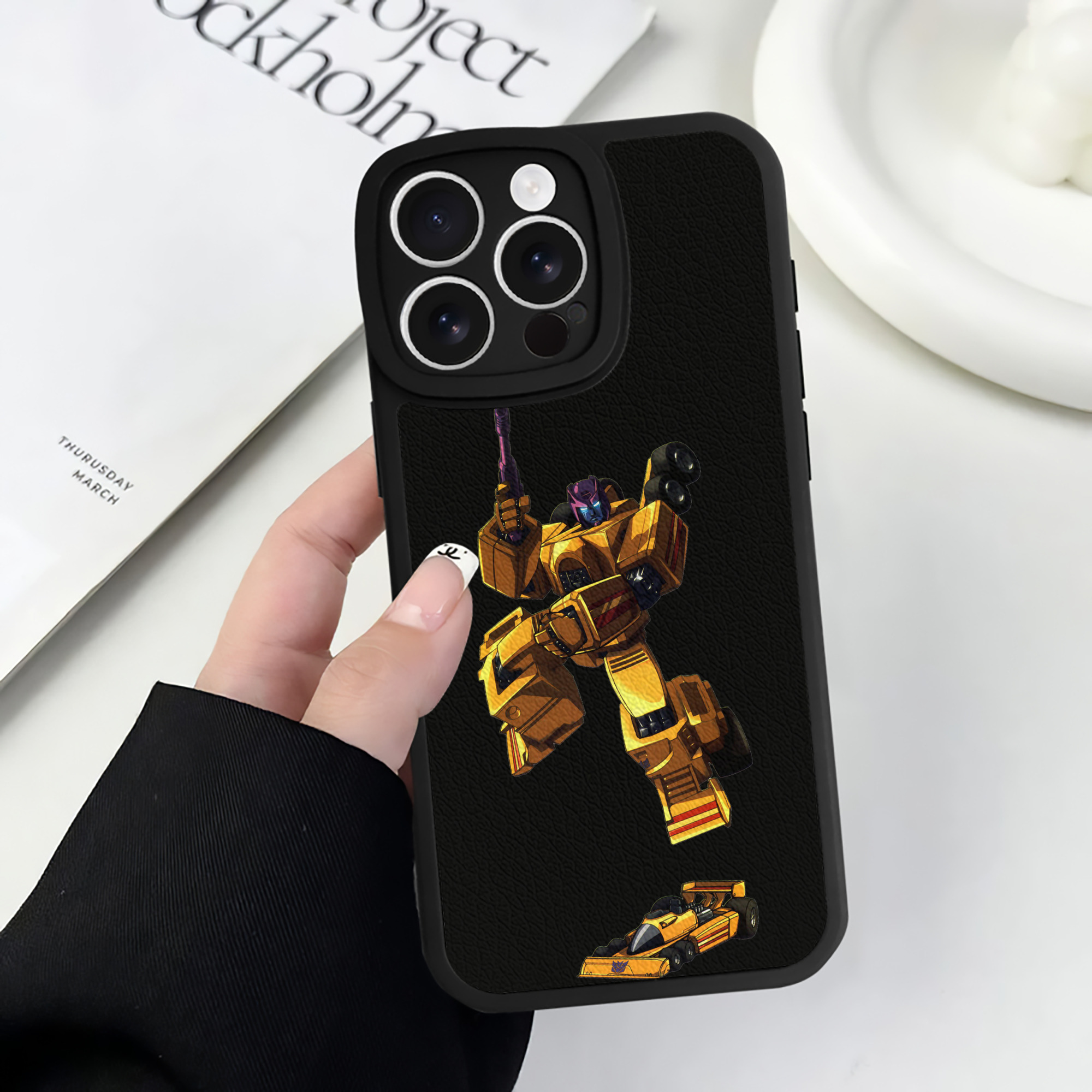 （画像用）  【iPhone 16シリーズ対応】シリコンスマホケース（レザー調） 材質：シリコン